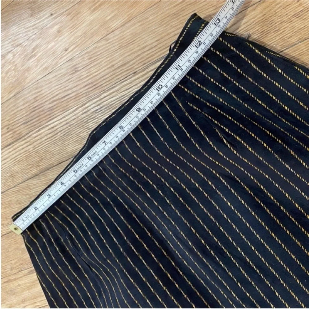 Vintage Suede Pencil Skirt vintage pencil skirt 1970s pinstripe pencil skirt - Picture 8 of 11